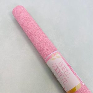 Papel Sorbete Rosa/Blanco